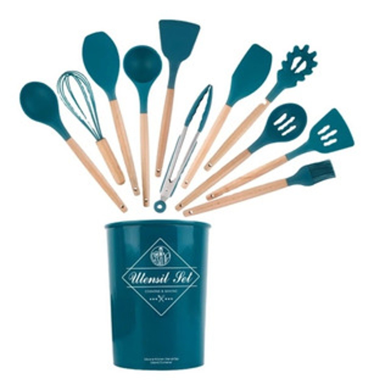 Juego de 12 utensilios de cocina de silicona