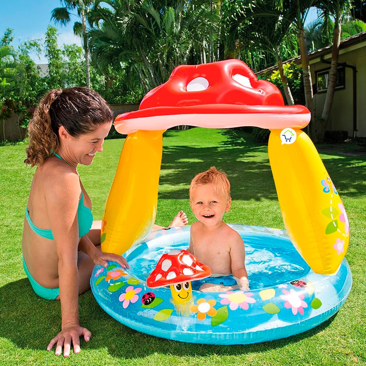 Piscina Inflable Hongo Infantil