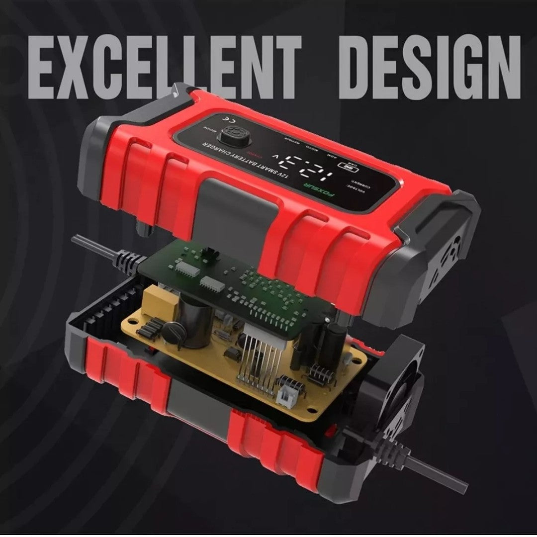 PowerCharge Pro™ – Cargador Inteligente para Baterías + Ratches (Rápido y Automático)