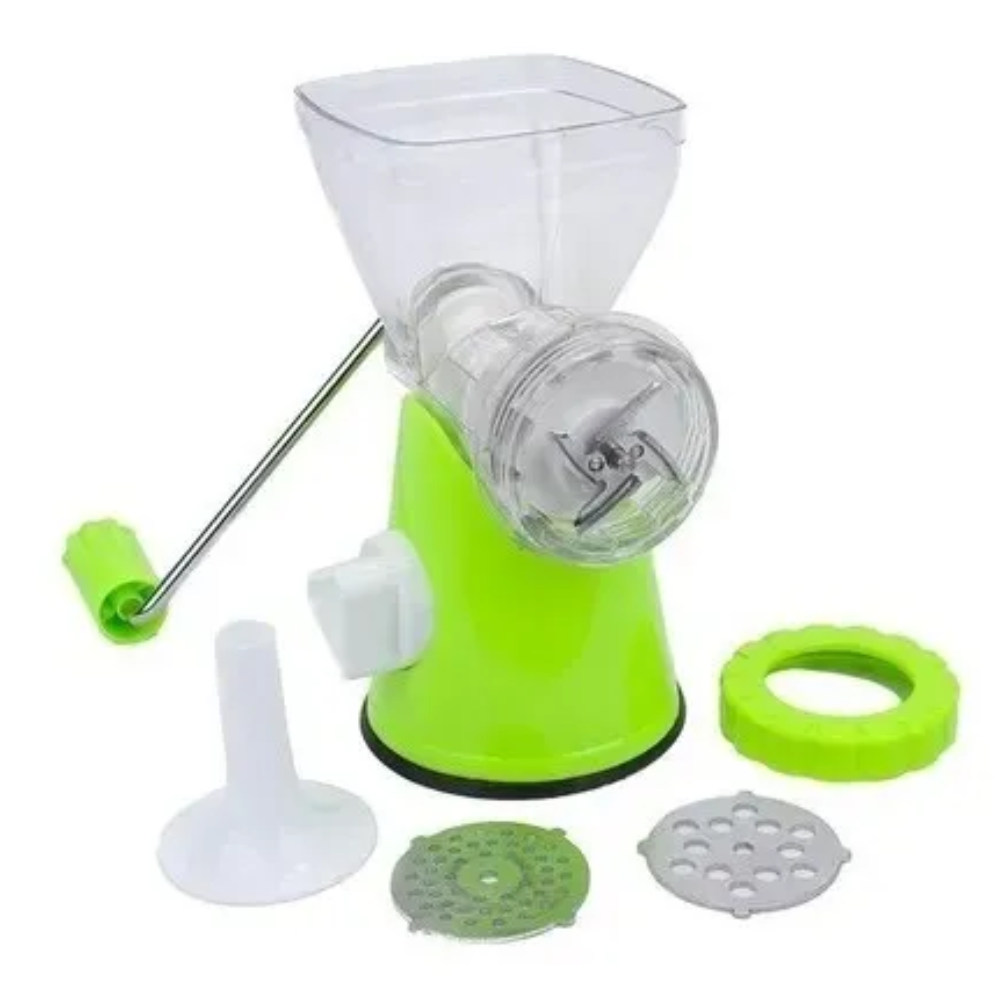 Molino manual de carne con accesorios