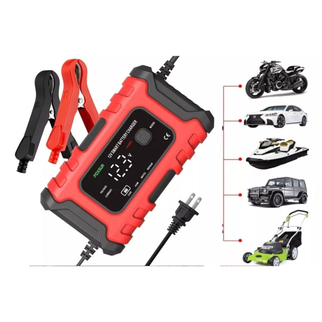 PowerCharge Pro™ – Cargador Inteligente para Baterías + Ratches (Rápido y Automático)