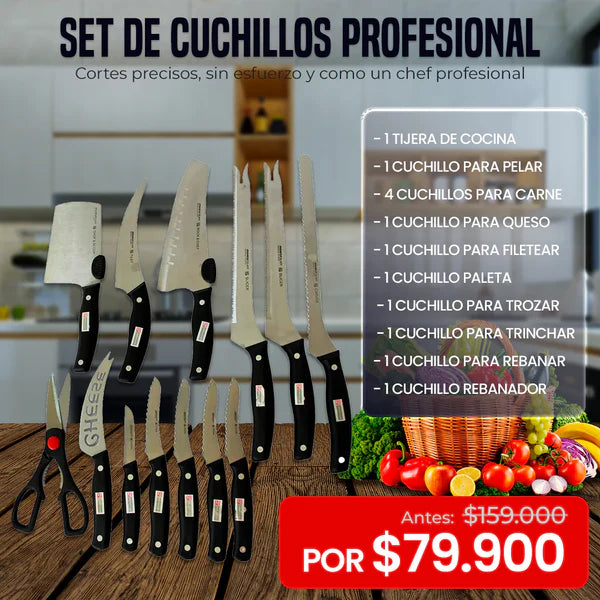 MiracleBlade™ – Set de Cuchillos Profesionales (13 Piezas)